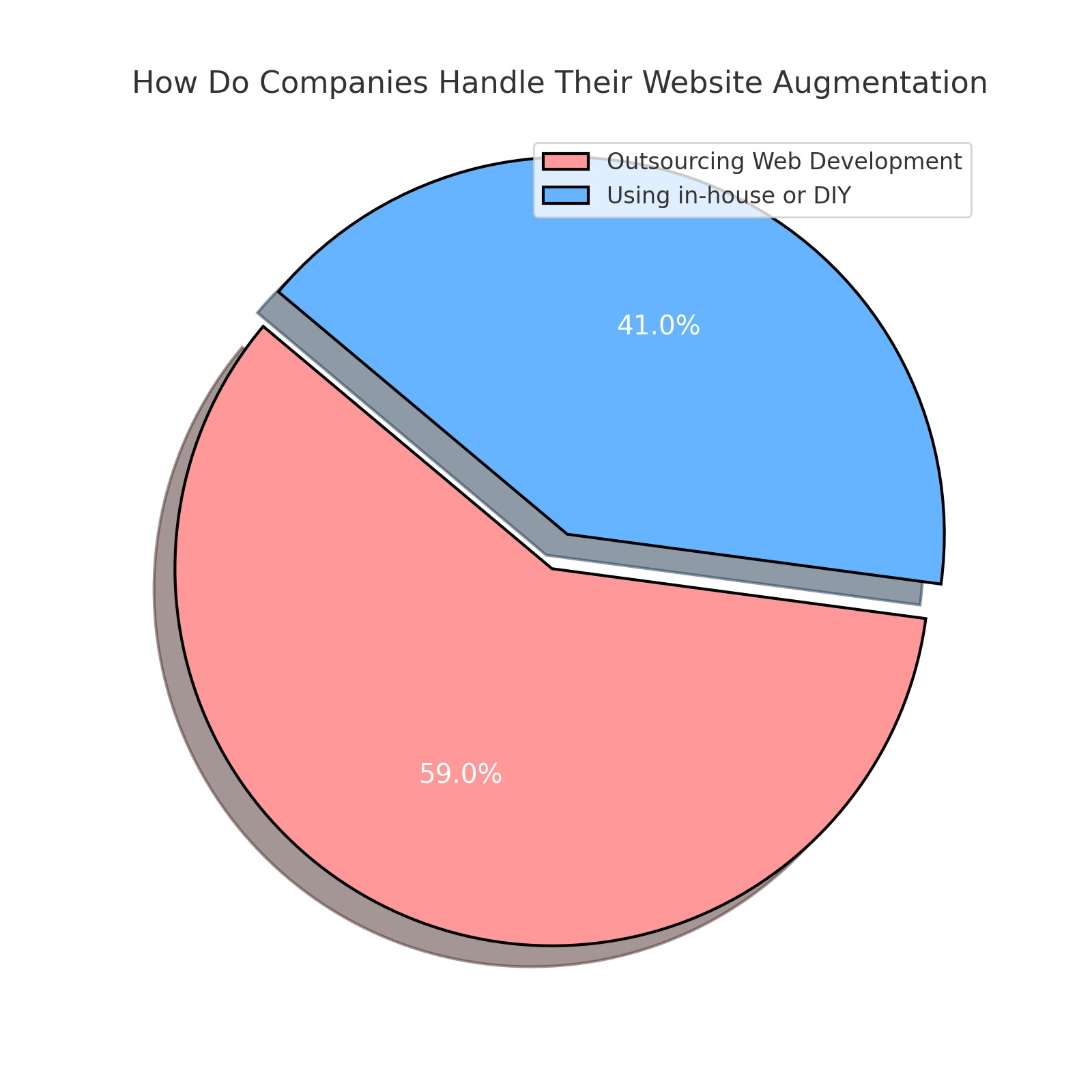 How do companies handle their website