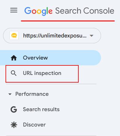 Use the URL Inspection Tool