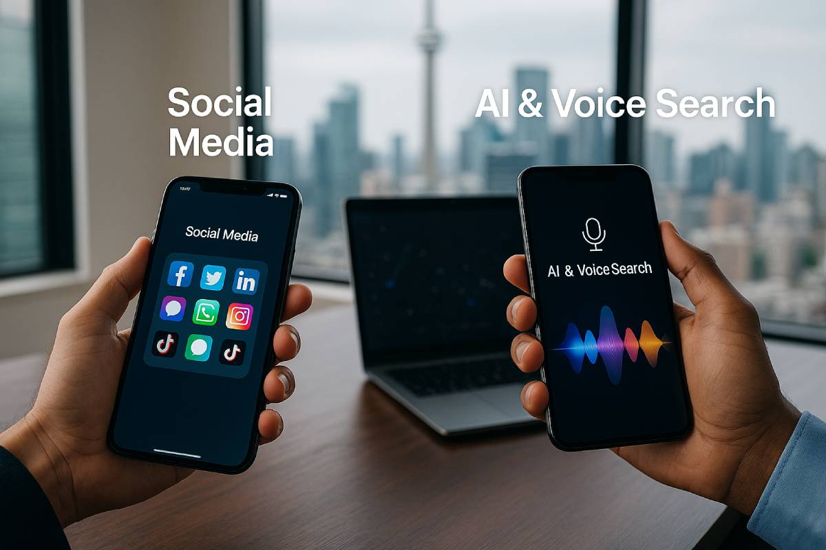 Social media vs. Voice and AI Searches