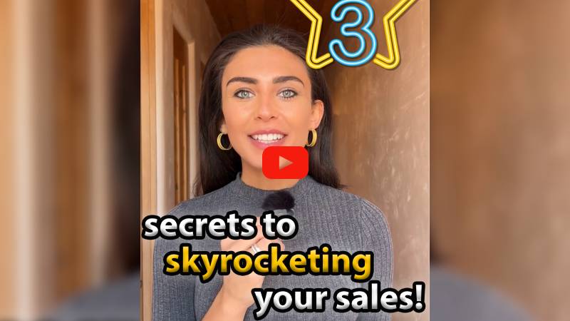 Top 3 secrets to skyrocketing your sales!