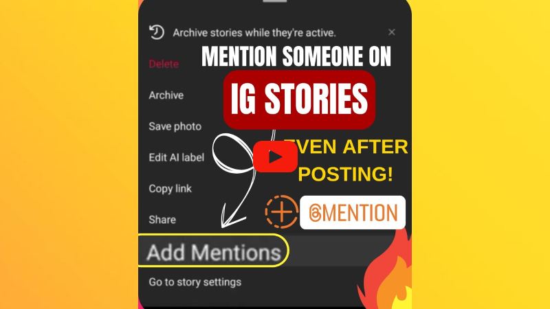Forgot to Tag Someone on Instagram Stories? No need to delete and repost!