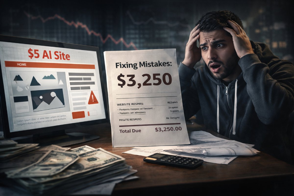 AI Built My Website for $5: Why It’s Costing Business Owners Thousands Later